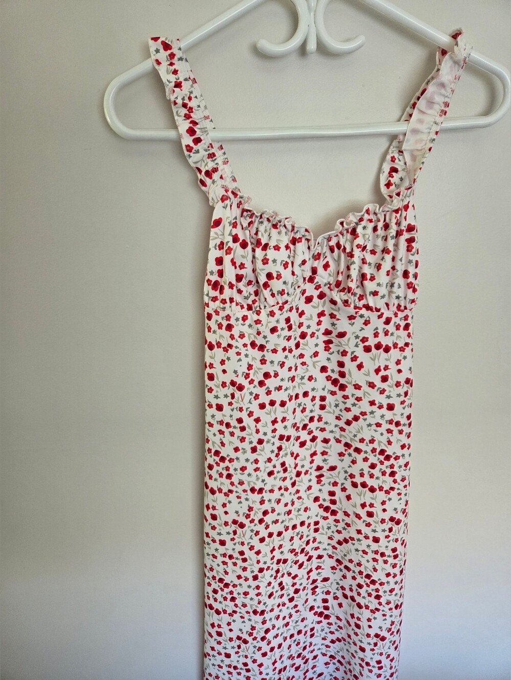 Commense Milkmaid Floral Maxi Dress Sz M NWT